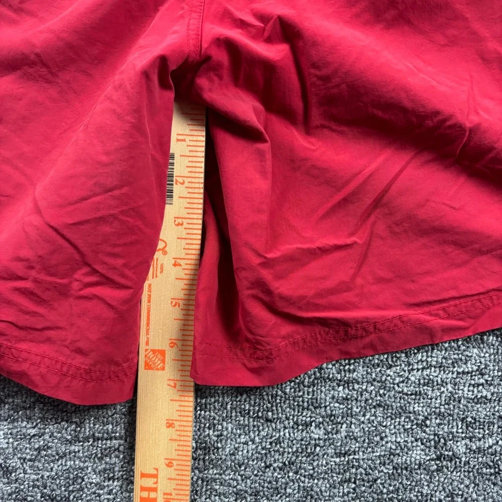 Y2K 2000s Nautica Surf 7 Inch Red Board Shorts Red‎ Size XL